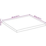 vidaXL Ploča stola 40x40x2,5 cm Live Edge Puno drvo Mango | shoptok.hr