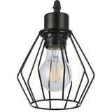  Visilica na sajli 1xE27/35W/230V, prečnik 18 cm, crne boje | Eponuda.com