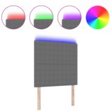 vidaXL LED Čelna svetilka Svetlo siva 80 cm Kordurojska tkanina | Shoptok.si
