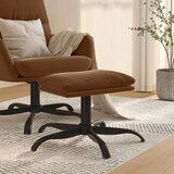 The Living Store Stolček za noge rjav 60x60x36 cm tkanina iz mikrovlaken - Stolček Za Noge, (21420269) | Shoptok.si