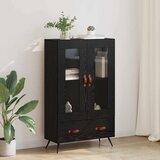  Highboard s ladicama Crni hrast 69,5 x 31 x 115 cm | shoptok.hr