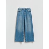 Reserved Wide leg traperice - plavo | shoptok.hr