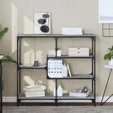 vidaXL Konzolna mizica siva sonoma 103x32x95 cm inženirski les | Shoptok.si