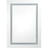 vidaXL LED kopalniška omarica z ogledalom sijoče bela 50x13x70 cm | Shoptok.si