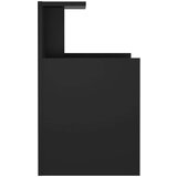  Nočna omarica 2 kosa črna 40x35x60 cm iverna plošča, (20732578) | Shoptok.si