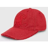 Max&co. Bombažna bejzbolska kapa rdeča barva, 2426576016200