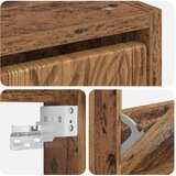  Ormar za cipele na zidu DELFT 71 x 17 x 43 cm Konstruirano drvo | shoptok.hr