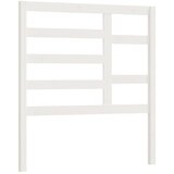 Maison Chic posteljno vzglavje - vzglavna omarica - nočna omarica belo 96x4x104 cm trdna borovina, (21705226) Cene