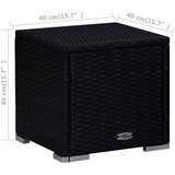  3-delni komplet vrtnih ležalnikov in mizice poli ratan črn, (20663135) | Shoptok.si