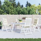  Jastuci za stolice 4 kom prošarano krem 120x50x7 cm tkanina | shoptok.hr