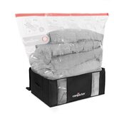 Compactor Črne vakuumske plastične škatle za shranjevanje v kompletu 3 ks 65x45x27 cm Black Edition – | Shoptok.si