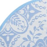 Vanjski tepih svjetloplave Ø 120 cm PP | shoptok.hr