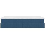  Otomanski okvir kreveta s madraca plavi 90x190cm od tkanine | shoptok.hr
