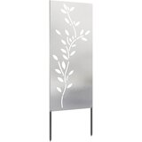  Privatnost u vrtu Cvjetni Srebrno 50 x 140 cm Nehrđajući čelik | shoptok.hr