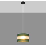  Luster na sajli HELEN 1xE27/15W/230V fi 25 cm zelena/zlatna | Eponuda.com