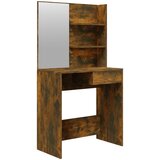 vidaXL Toaletna mizica z ogledalom dimljeni hrast 74,5x40x141 cm, (20714479) Cene