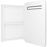  LED kupaonski ormarić s ogledalom sjajni bijeli 60 x 11 x 80 cm | shoptok.hr