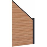 PANEL ograde 11 pcs WPC i aluminij Smeđa | shoptok.hr