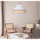  Duolla - Luster na sajli AVIGNON 1xE27/15W/230V prečnik 60 cm bela/ratan | Eponuda.com