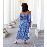 UR/CEO Blue floral midi dress Zetticci | ePonuda.com