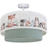  Brilagi-LED Dečiji plafonski luster BOBO 1xE27/10W/230V prečnik 40 cm bela/zelena/sa životinjskim motivom | Eponuda.com