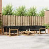  Set vanjskih sofa 8 pcs Bijela i crna 79 x 79 x 37 cm | Eponuda.ba