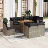  9-dijelni set vrtnih sofa s jastucima od poliratana | shoptok.hr
