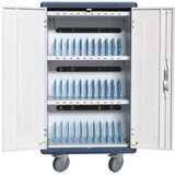 TECHly I-CABINET-30DUTY portable device management cart /cabinet White, Blue | shoptok.hr