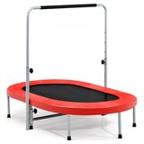 Costway Dvojna fitnes trampolina z ročajem 154 x 90 x 92–132 cm, (5000434712) | Shoptok.si