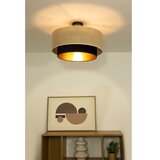  plafonski luster sarta 1xE27/60W/230V fi 45 cm crna/juta | Eponuda.com