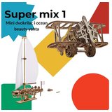 UGEARS 3D puzzle Super mix 1 - Dvokrilac i jahta | ePonuda.com