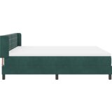 Box Spring Krevet s Madracem Tamno Zelena 180x200 cm Baršun | shoptok.hr