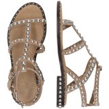 Ash Sandali s paščki 'PRECIOUS 05' bež / srebrna | Shoptok.si