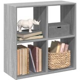 vidaXL Pregrada s knjižno omaro siva sonoma 69,5x29x69,5 cm inž. les | Shoptok.si