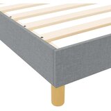  Krevetna konstrukcija Svjetlosiva 90 x 190 cm tkanina | shoptok.hr