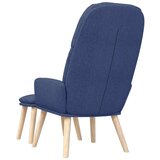  Stol za sproščanje s stolčkom modro blago, (20821718) | Shoptok.si