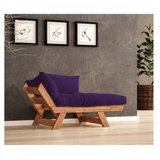 Hanah home vrtna sofa s jednim sjedištem i jastukom, tikovine i ljubičaste boje Cijene