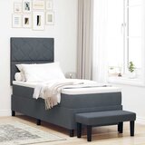  Krevet s opruga kutije Tamno siva 200 x 80 cm Baršun | shoptok.hr