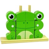  Kreativne prostorne drvene kocke 3D slagalica - žaba | Shoptok.si
