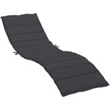 vidaXL Blazina za ležalnik črna 200x50x3 cm blago | Shoptok.si
