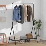 Stalak za odjeću s pohranom Crna 100 x 56 x 154 cm Čelik | shoptok.hr