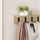  Vješalica za kapute na zidu Sonoma hrast 40 x 10,5 x 10,5 cm | shoptok.hr