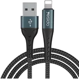 Podatkovni kabel (CA-62) - USB na Lightning, 2,4 A, 1,2 m - črn