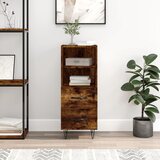 vidaXL Komoda boja dimljenog hrasta 34 5x34x90 cm konstruirano drvo | shoptok.hr