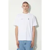 STAMPD Pamučna majica Transit Relaxed Tee za muškarce, boja: bijela, s tiskom, SLA-M3331TE-WHT