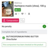 Malinca karitejevo maslo (shea) bio 60g Cene