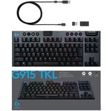 Logitech G915 LIGHTSPEED GL Tactile brezžična RGB mehanska gaming slo črna tipkovnica | Shoptok.si