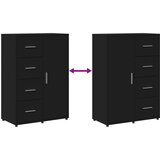 vidaXL Komoda 2 kosa črna 60x31x84 cm inženirski les | Shoptok.si