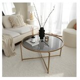 Hanah home Club sto Zlatno Sun S404 83x40x83cm Zlatno | Eponuda.ba