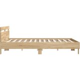  Okvir za krevet s uzglavljem boja hrasta 160x200 cm drveni | shoptok.hr
